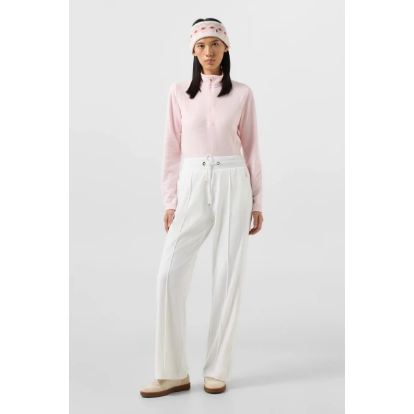 Bogner Felice Velvet Trousers in Off White, view 5 | Sweatpants | Coveti