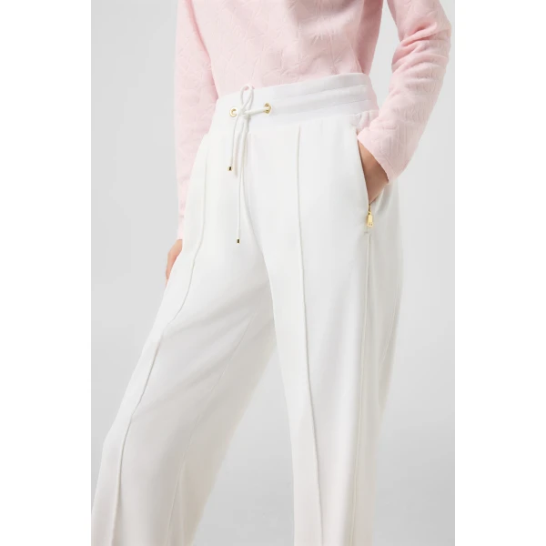 Bogner Felice Velvet Trousers in Off White, view 6 | Sweatpants | Coveti