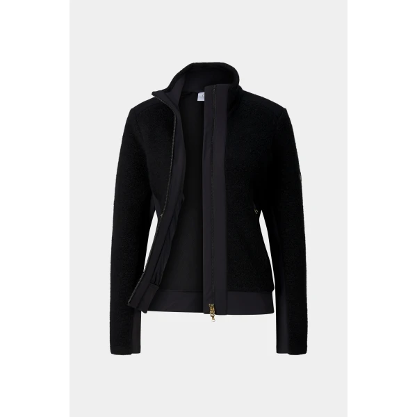 Bogner Fjella Mid-Layer Terry Jacket in Black, view 2 | Jackets | Coveti