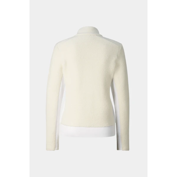 Bogner Fjella Mid-Layer Terry Jacket in Off White, view 3 | Jackets | Coveti