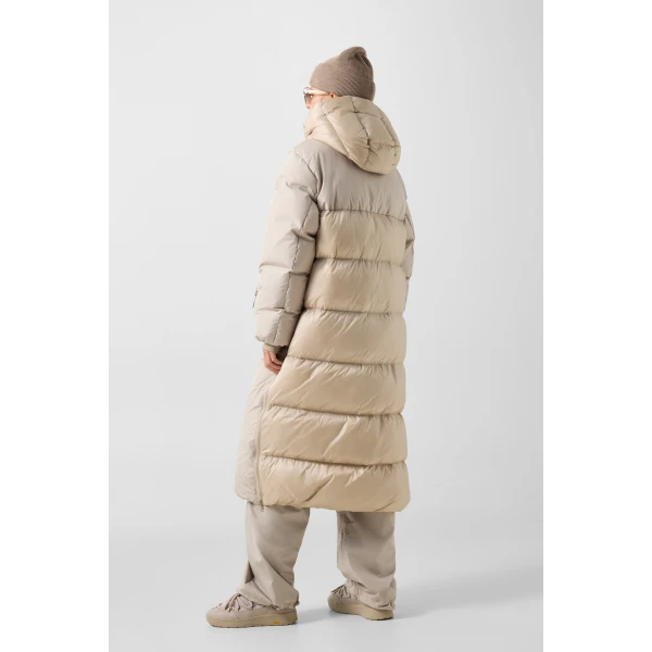 Bogner Fleury Down Coat in Beige, view 5 | Coats | Coveti