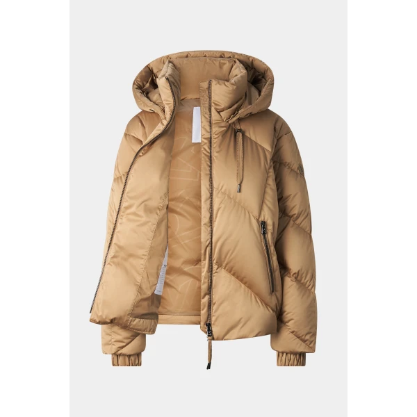 Bogner Georgia Down Jacket in Camel, view 2 | Jackets | Coveti