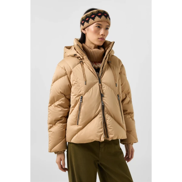Bogner Georgia Down Jacket in Camel, view 4 | Jackets | Coveti