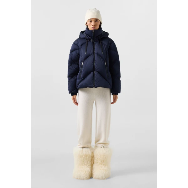 Bogner Georgia Down Jacket in Navy, view 6 | Jackets | Coveti