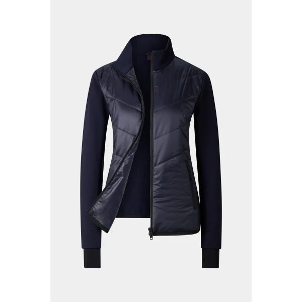 Bogner Gilian Hybrid Jacket in Navy, view 2 | Jackets | Coveti