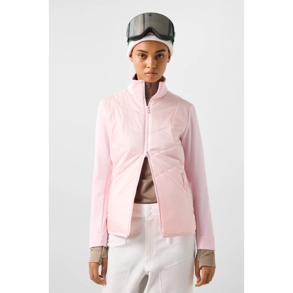 Bogner Gilian Hybrid Jacket in Pink, view 4 | Jackets | Coveti