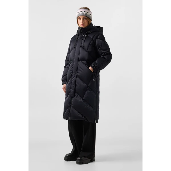 Bogner Ginny Down Coat in Black, view 4 | Coats | Coveti