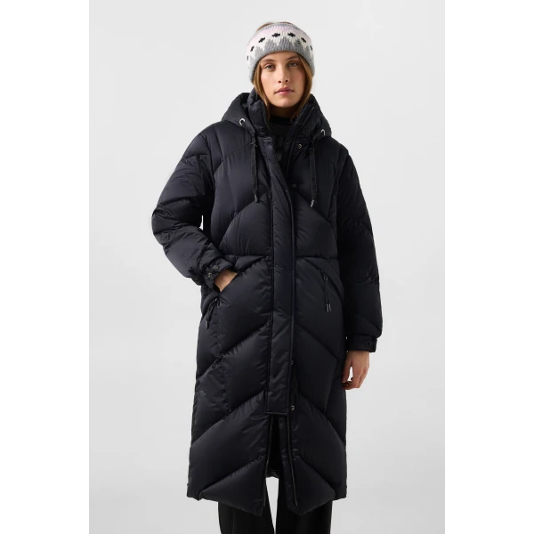 Bogner Ginny Down Coat in Black, view 6 | Coats | Coveti