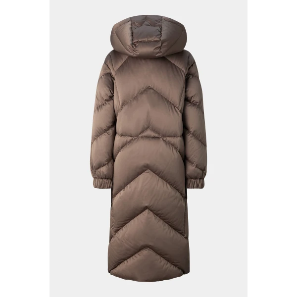 Bogner Ginny Down Coat in Grey-Brown, view 3 | Coats | Coveti