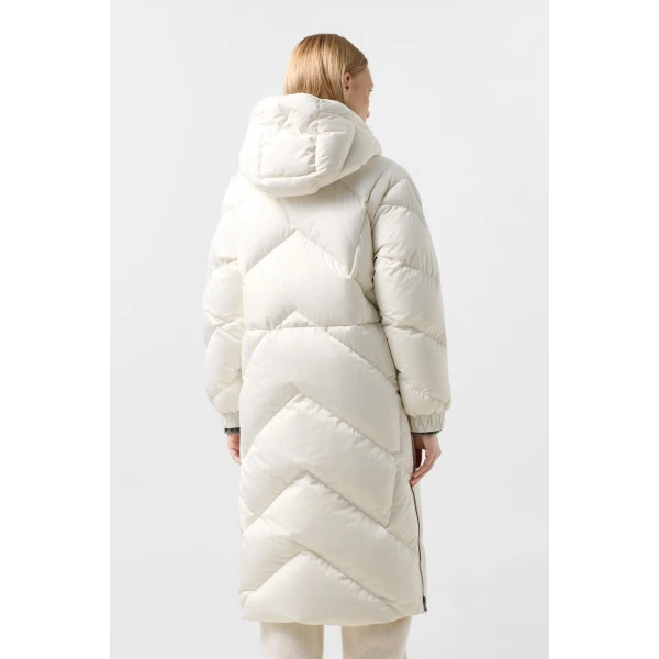 Bogner Ginny Down Coat in Off White, view 5 | Coats | Coveti