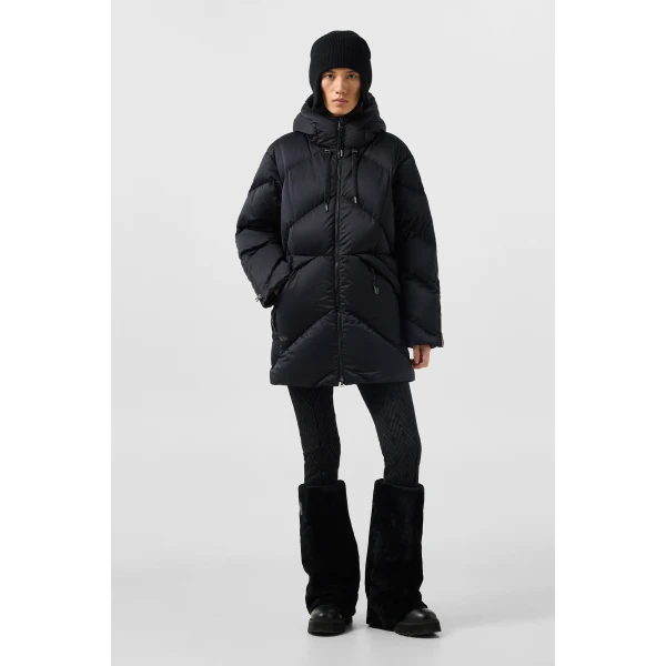 Bogner Glenda Down Parka in Black, view 6 | Coats | Coveti