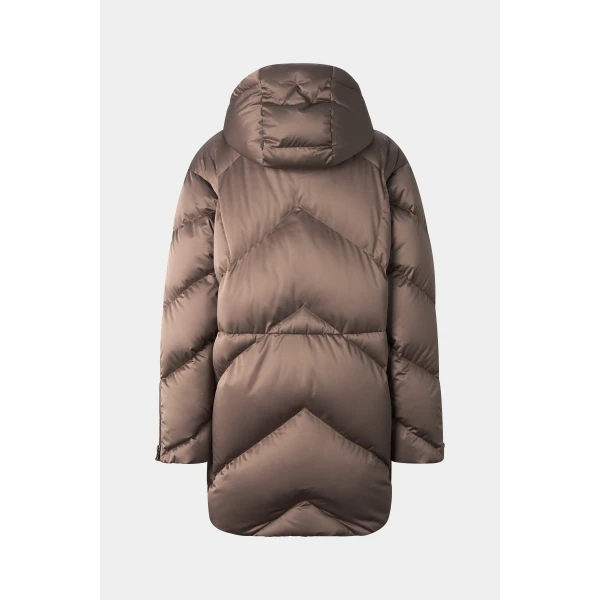 Bogner Glenda Down Parka in Grey-Brown, view 3 | Coats | Coveti