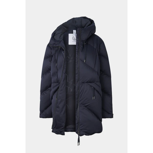 Bogner Glenda Down Parka in Navy, view 2 | Coats | Coveti