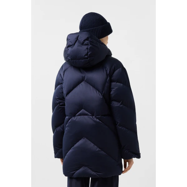Bogner Glenda Down Parka in Navy, view 5 | Coats | Coveti