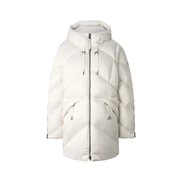 Bogner Glenda Down Parka in Off White | Coats | Coveti