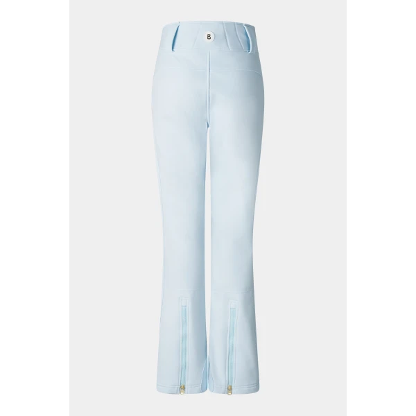 Bogner Hazel Softshell Ski Trousers in Light Blue, view 2 | Pants | Coveti