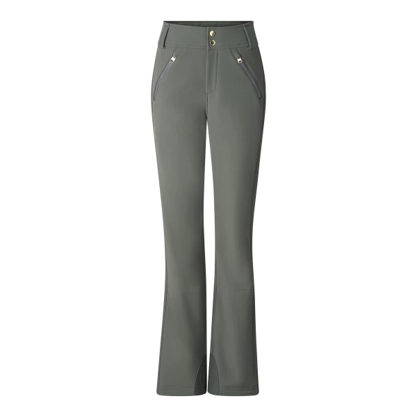 Bogner Hazel Softshell Ski Trousers in Sage Grey | Pants | Coveti