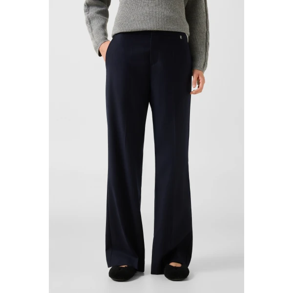 Bogner Hermia Marlene Trousers in Navy, view 3 | Tailored pants | Coveti