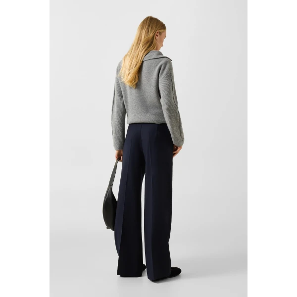Bogner Hermia Marlene Trousers in Navy, view 4 | Tailored pants | Coveti