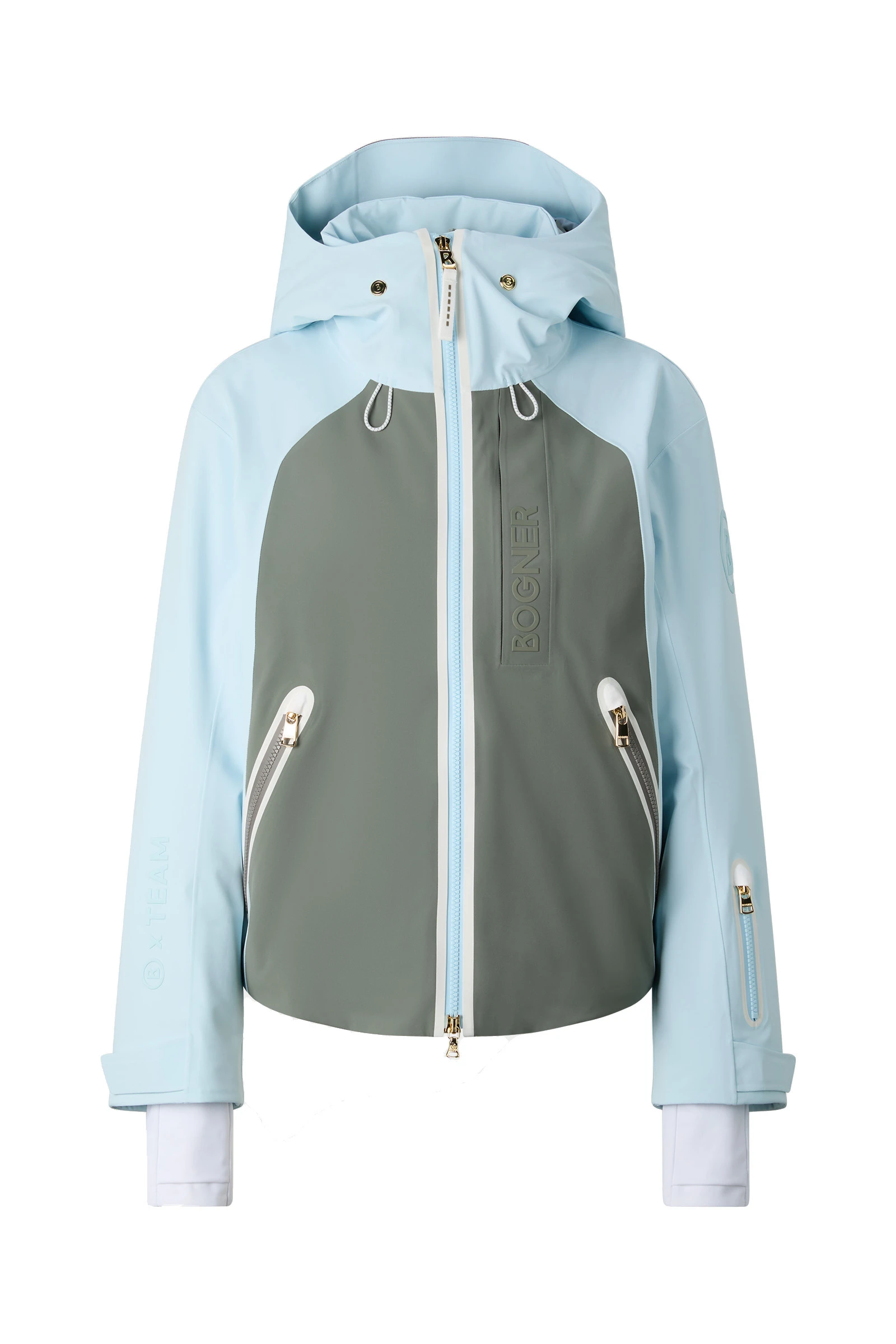 Bogner Hila Ski Jacket in Light Blue and Sage Grey Bogner Hila Ski Jacket in Light Blue and Sage Grey | Jackets | Coveti