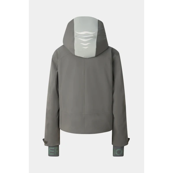 Bogner Hila Ski Jacket in Sage Grey, view 3 | Jackets | Coveti