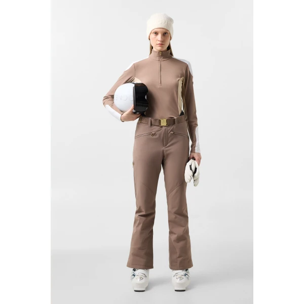 Bogner Ilka Ski Trousers in Taupe, view 5 | Pants | Coveti