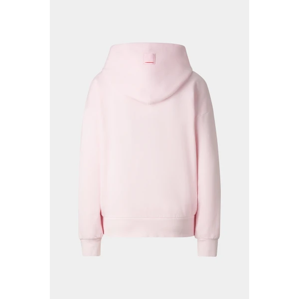 Bogner Ilona Cotton Hoodie Jersey Jacket in Pink, view 2 | Hoodies | Coveti