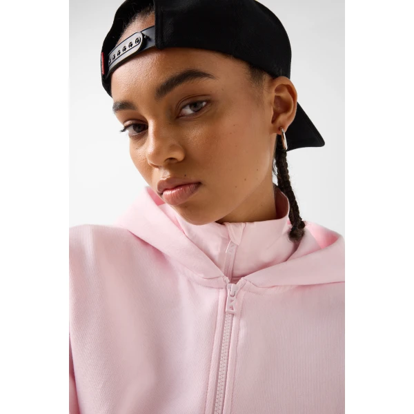 Bogner Ilona Cotton Hoodie Jersey Jacket in Pink, view 6 | Hoodies | Coveti