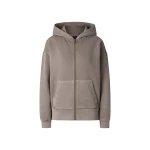 Bogner Ilona Cotton Hoodie Jersey Jacket in Taupe | Hoodies | Coveti