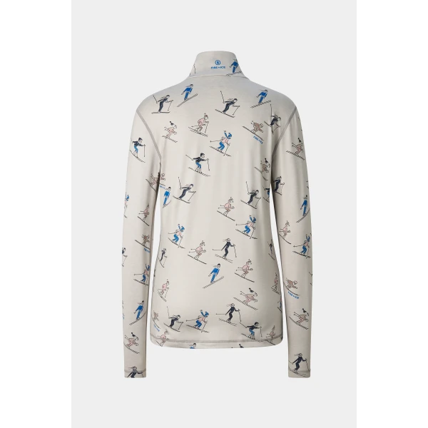 Bogner Ilvy First Layer in Grey, Blue, Black and Pink, view 2 | Long Sleeve | Coveti