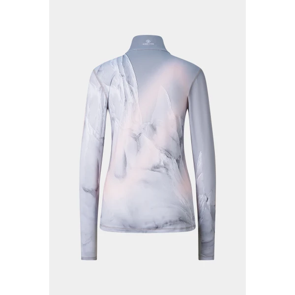 Bogner Ilvy First Layer in Grey and Pink, view 2 | Long Sleeve | Coveti