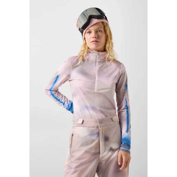Bogner Ilvy First Layer in Pink and Blue 7751, view 3 | Long Sleeve | Coveti