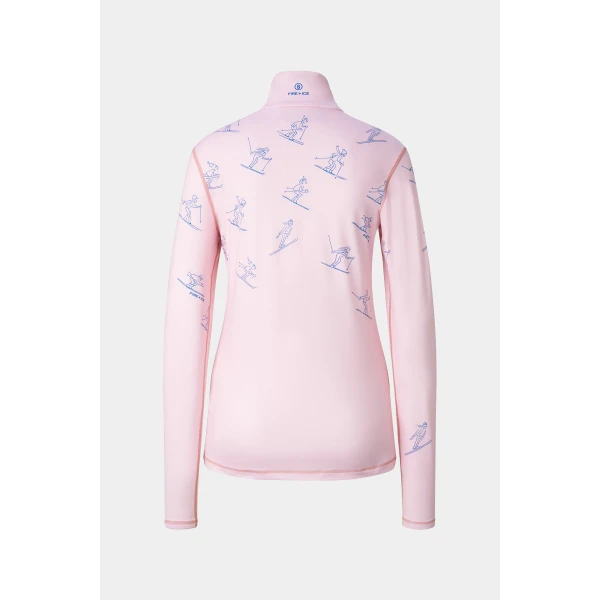 Bogner Ilvy First Layer in Pink and Blue, view 2 | Long Sleeve | Coveti