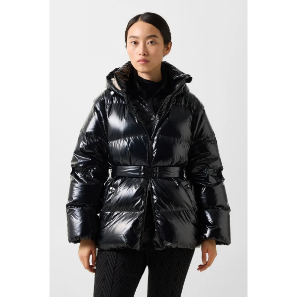 Bogner Inez 2-In-1 Down Jacket in Black, view 4 | Jackets | Coveti