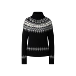 Bogner Ingrid Norwegian-Style Cashmere Jumper in Black, Grey and Off White | Sweaters | Coveti