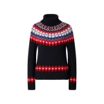 Bogner Ingrid Norwegian-Style Cashmere Jumper in Navy, Red and Blue | Sweaters | Coveti