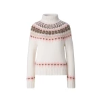 Bogner Ingrid Norwegian-Style Cashmere Jumper in Off White, Pink and Brown | Sweaters | Coveti