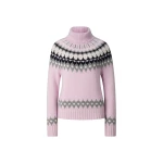 Bogner Ingrid Norwegian-Style Cashmere Jumper in Rose, Grey and Off White | Sweaters | Coveti
