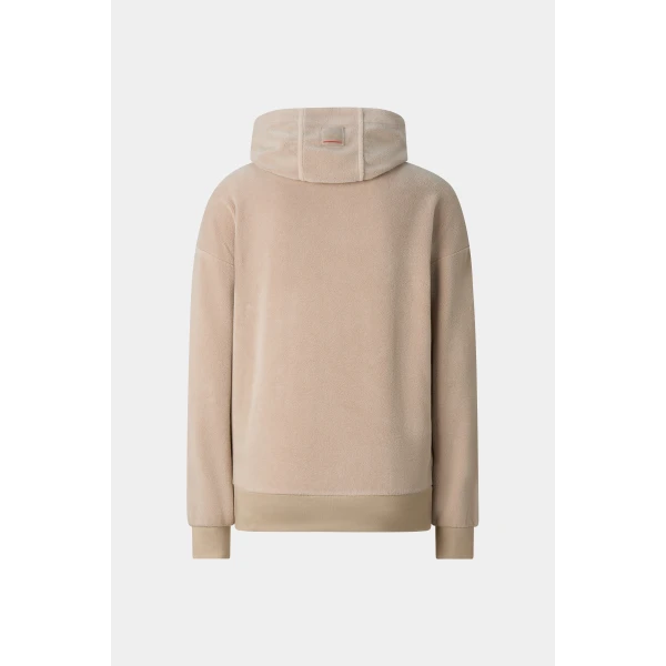 Bogner Iva Fleece Hoodie in Beige, view 2 | Hoodies | Coveti