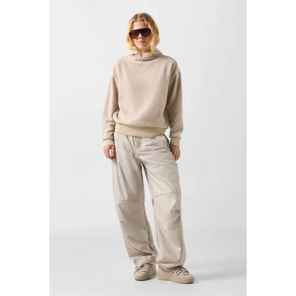 Bogner Iva Fleece Hoodie in Beige, view 5 | Hoodies | Coveti