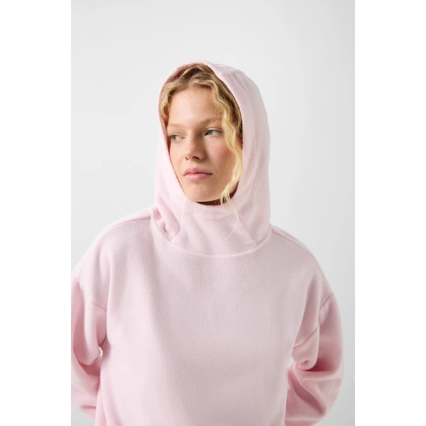 Bogner Iva Fleece Hoodie in Pink, view 6 | Hoodies | Coveti