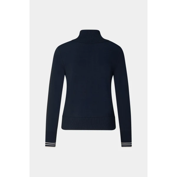 Bogner Jana Knit Jacket in Navy, view 2 | Cardigan | Coveti