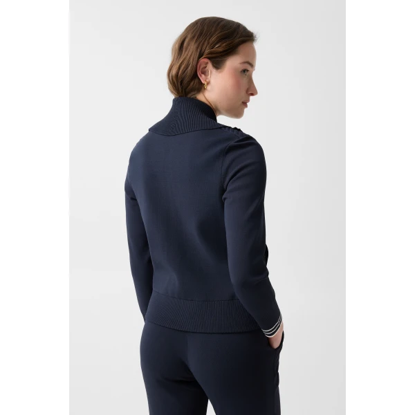 Bogner Jana Knit Jacket in Navy, view 4 | Cardigan | Coveti