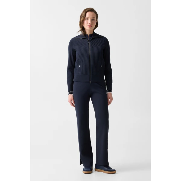 Bogner Jana Knit Jacket in Navy, view 5 | Cardigan | Coveti