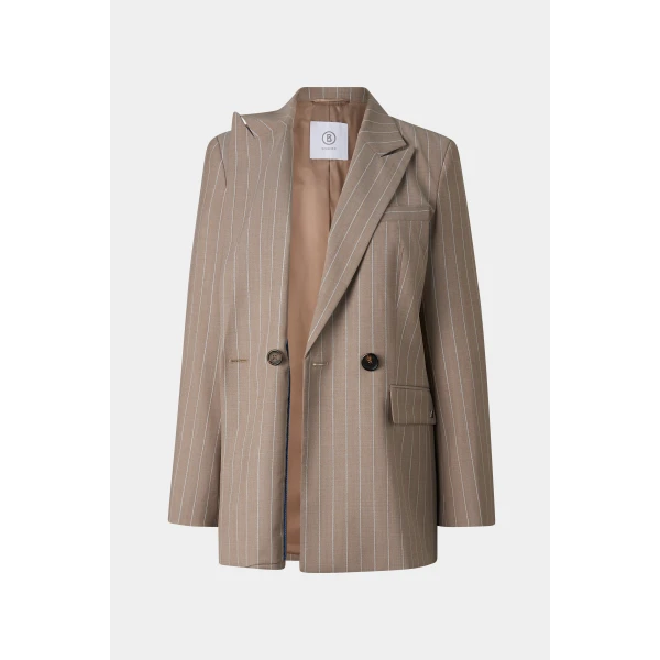 Bogner Janina Virgin Wool Blazer in Camel, view 2 | Blazers | Coveti