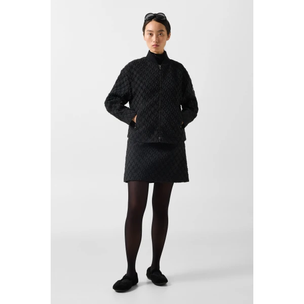 Bogner Janita Bomber Jacket in Black, view 6 | Jackets | Coveti