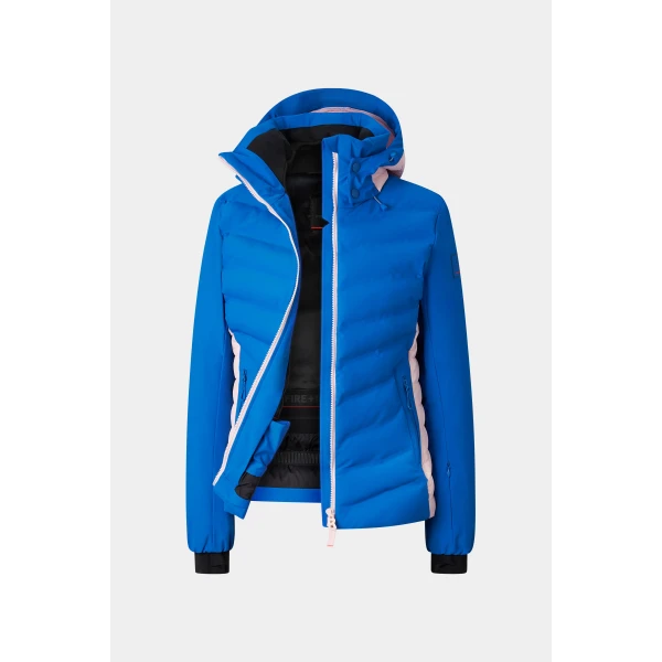 Bogner Janka Ski Jacket in Blue and Pink, view 2 | Jackets | Coveti