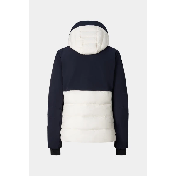 Bogner Janka Ski Jacket in Navy and Off White, view 3 | Jackets | Coveti