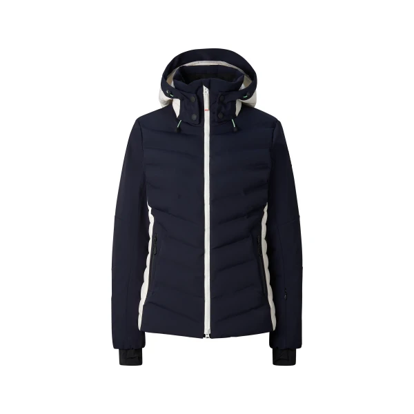 Bogner Janka Ski Jacket in Navy and Off White | Jackets | Coveti