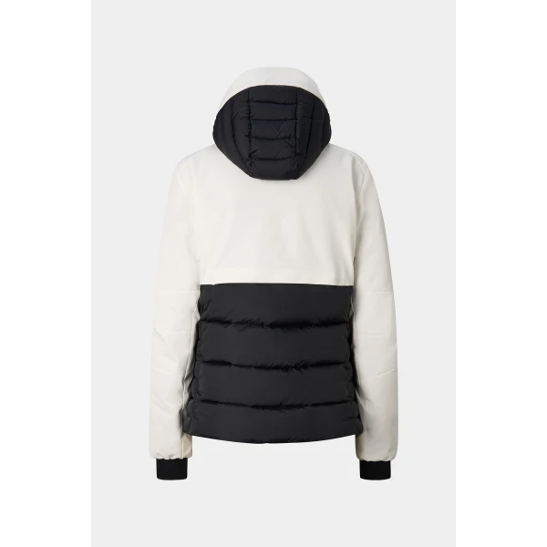 Bogner Janka Ski Jacket in Off White and Black, view 3 | Jackets | Coveti